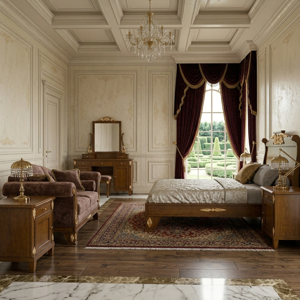 AMAYA Classical European Bed Frame