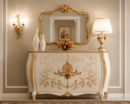 AMBER French Bombée Buffet Cabinet
