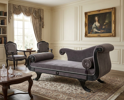 CALLIE French Regency Chaise Lounge