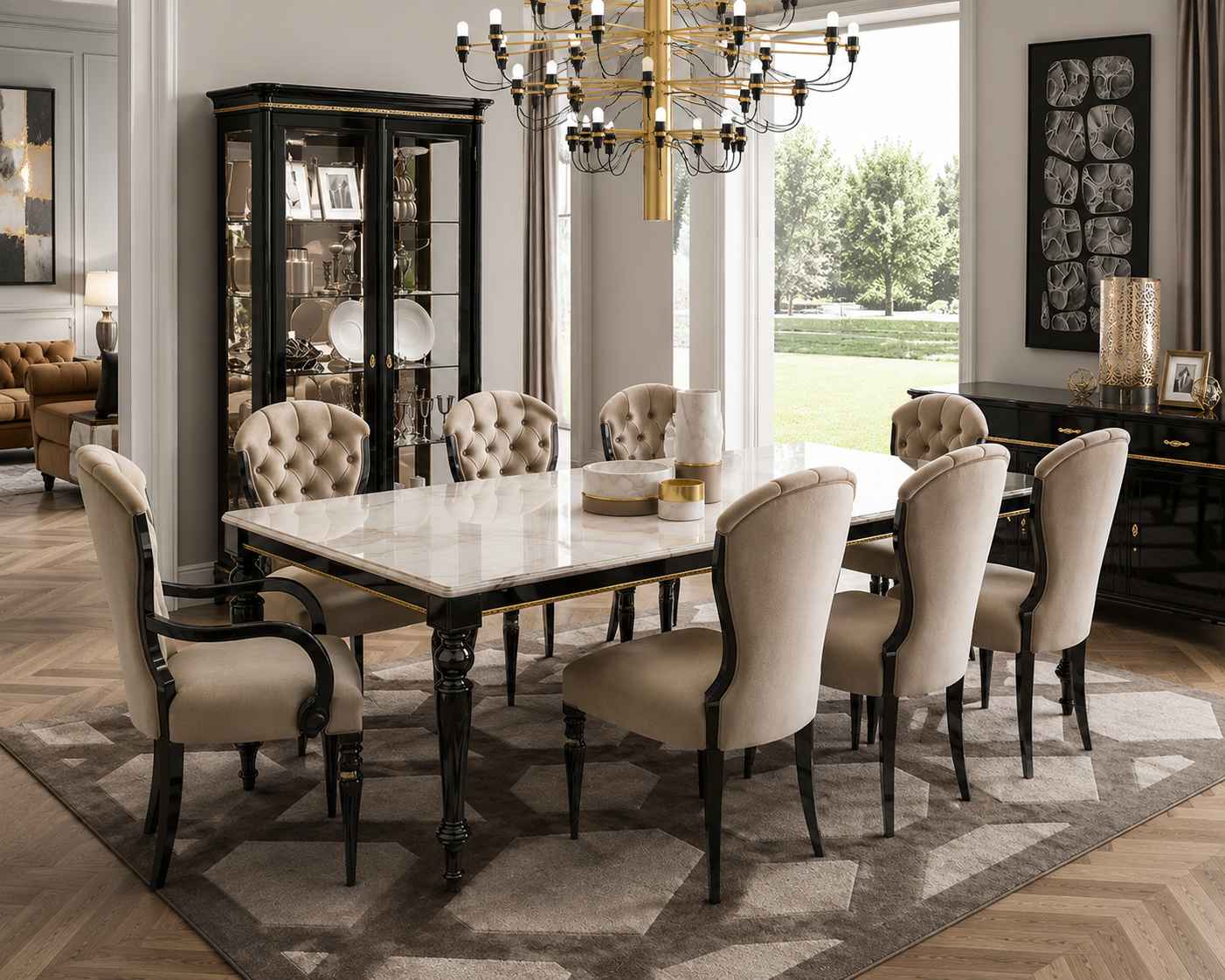 CARTER Modern Classic Dining Set
