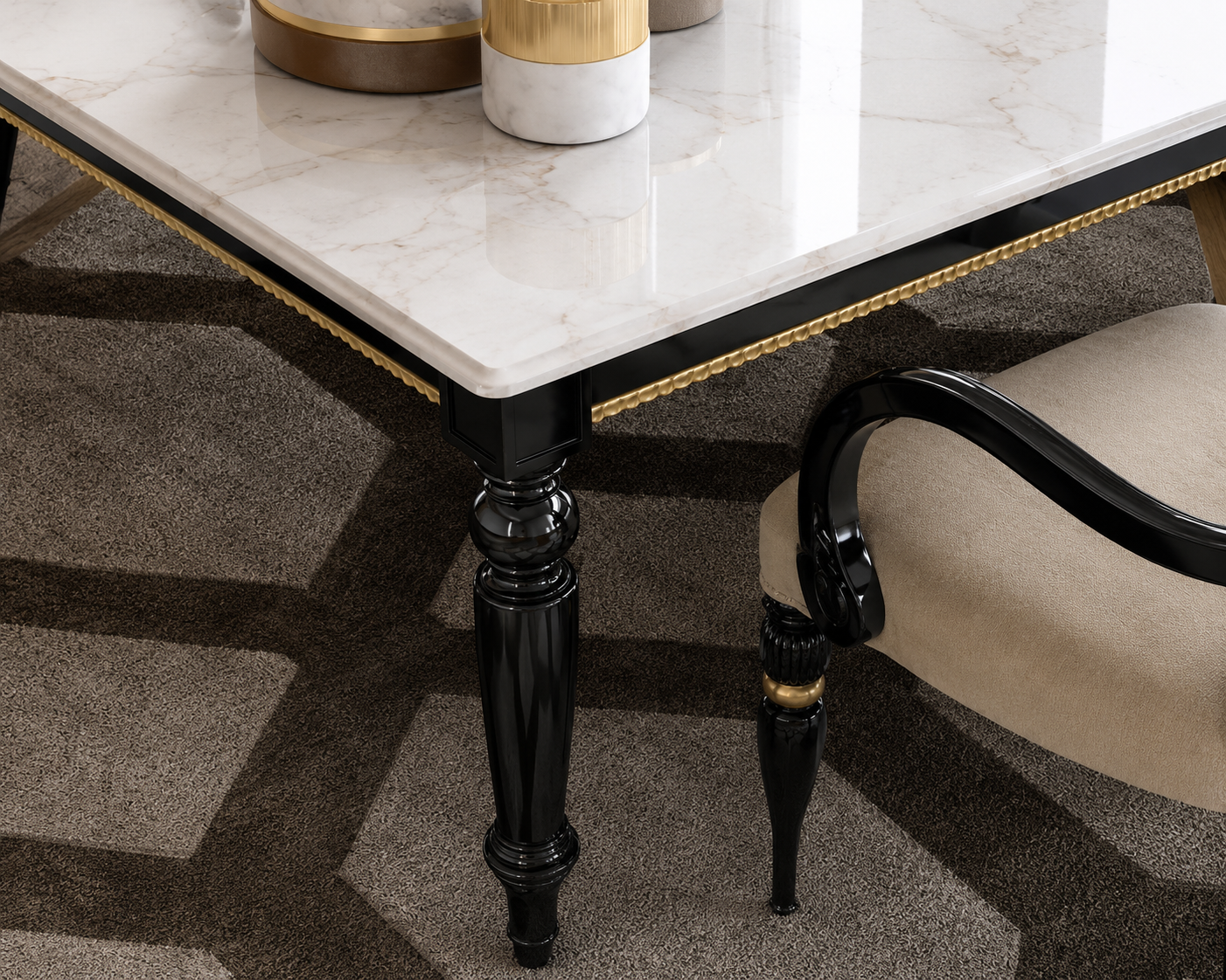 CARTER Modern Classic Dining Set
