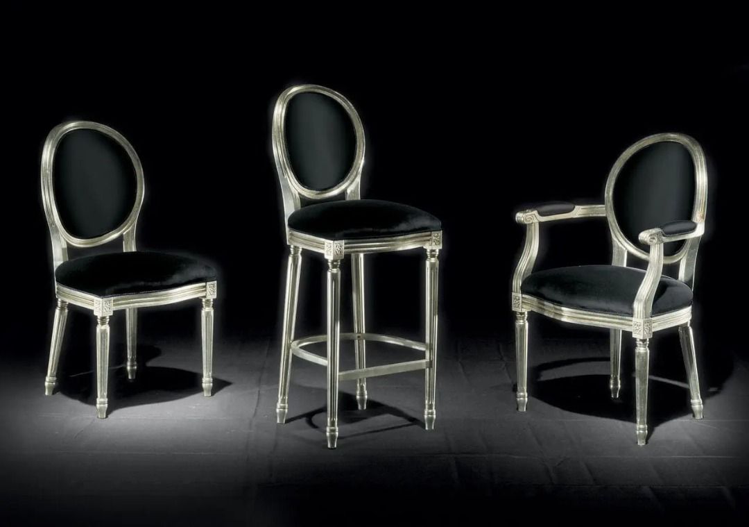 CHRISTINA Louis XVI French Bar Stool