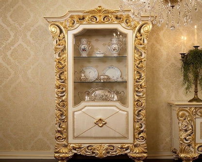ELLANIA French Rococo Vitrine Display Cabinet