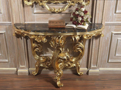 EMMANUEL Louis XV French Mirror & Console Table Set