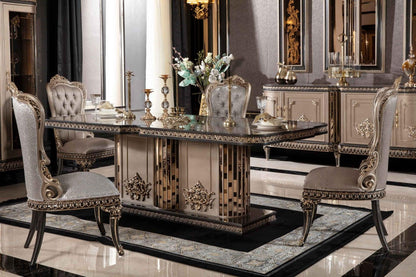 ESMERALDA French Luxe Dining Table & Chairs Set