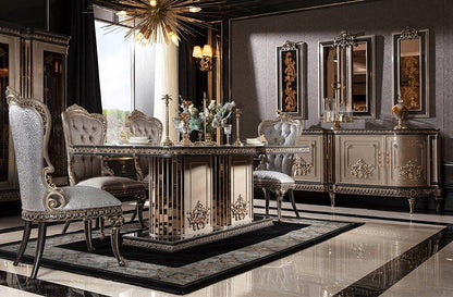 ESMERALDA French Luxe Dining Table & Chairs Set