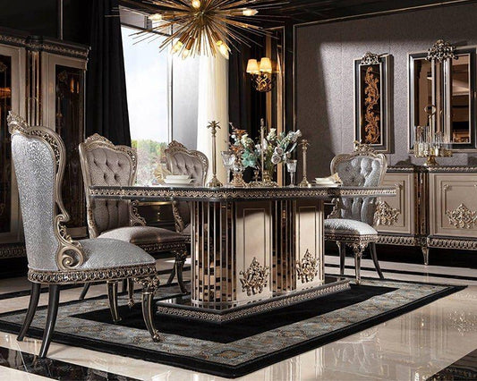ESMERALDA French Luxe Dining Table & Chairs Set