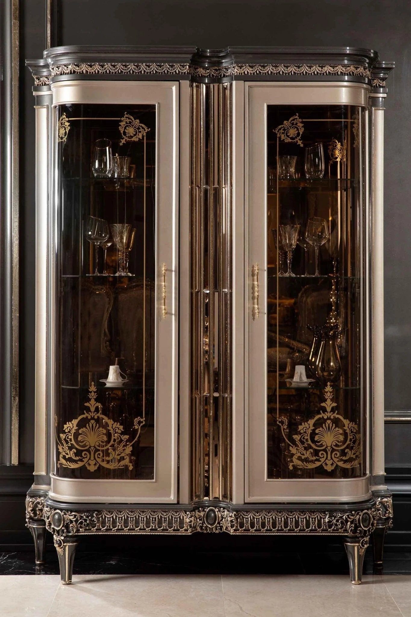 ESMERALDA French Luxe Vitrine Display Cabinet