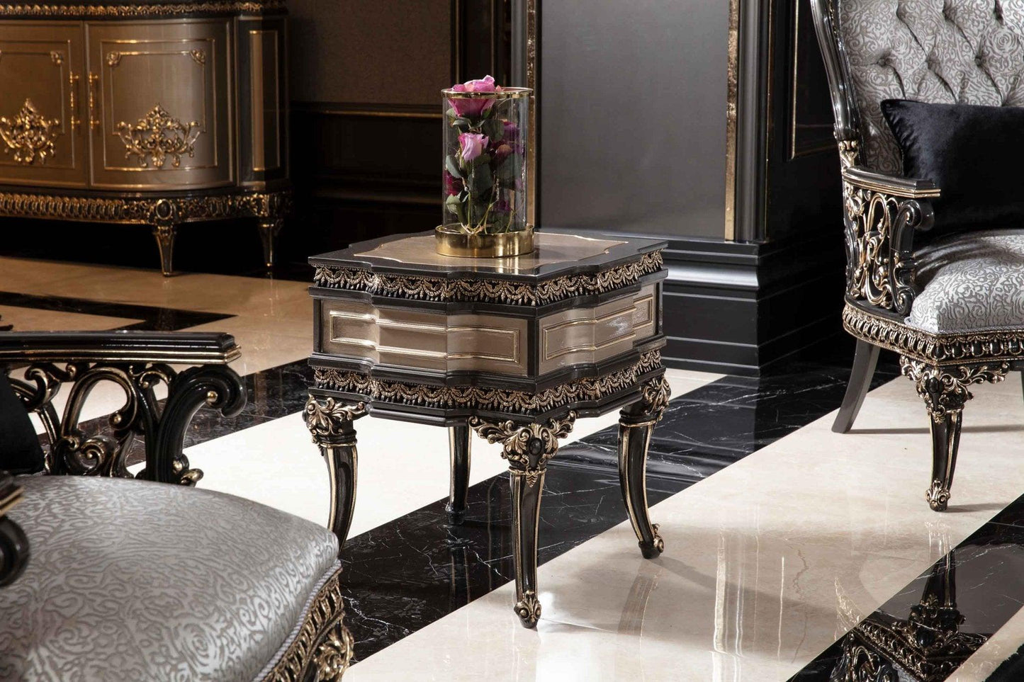 ESMERALDA French Luxe Side Table