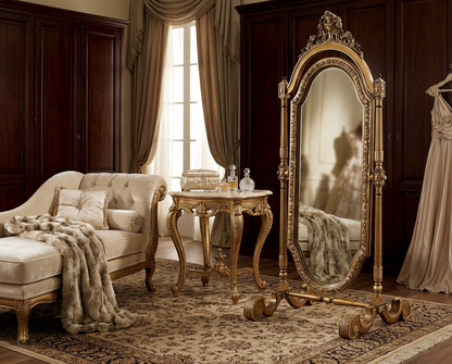 EVANGELINE French Rococo Standing Mirror