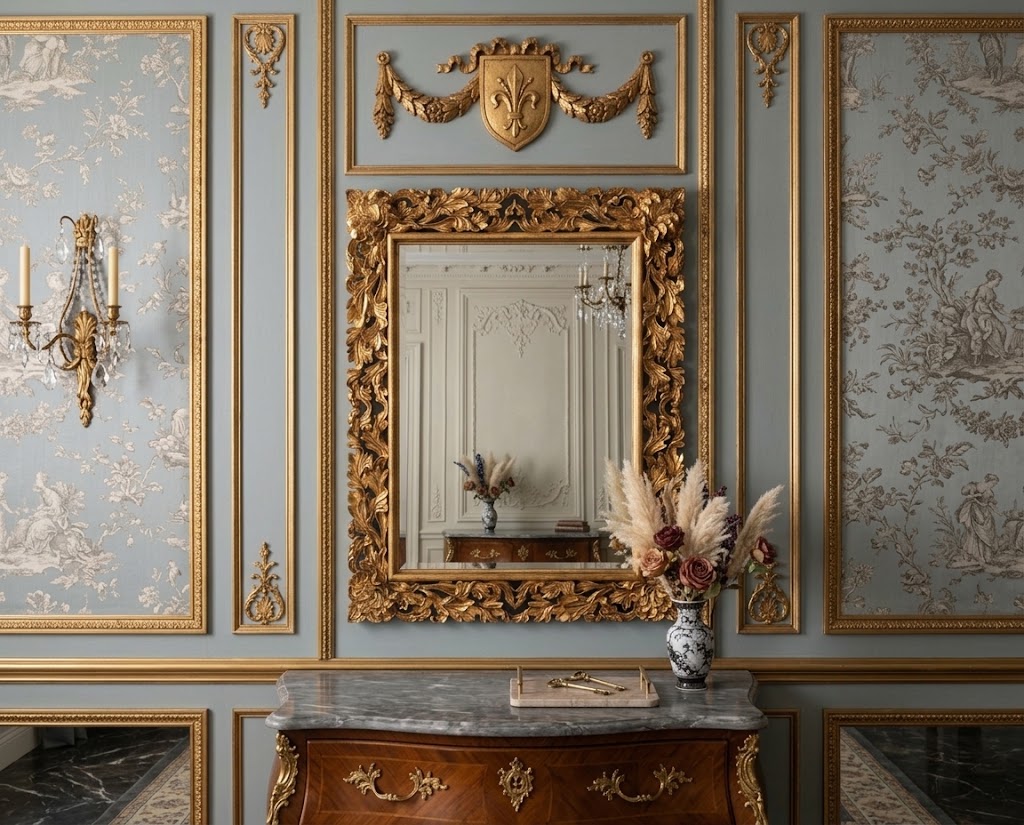 FLORA Acanthus French Mirror