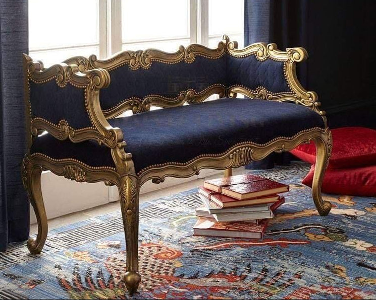 French Luxury Bench, custom made furniture Singapore Dainte Living