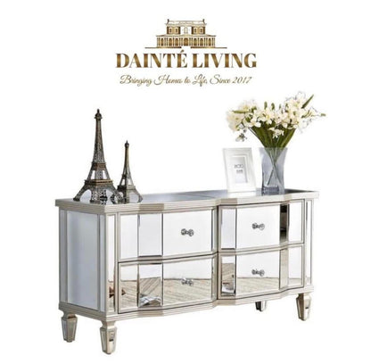 GRANDIOSO Mirrored Luxury Sideboard Console