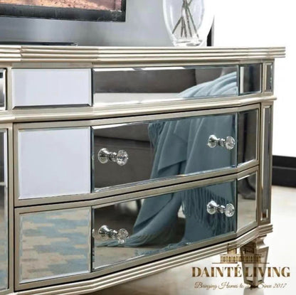 GRANDIOSO Mirrored Luxury TV Console