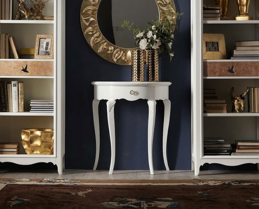 HANNA Victorian Demi-Lune Console Table