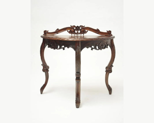 Victorian console table with acanthus leaf carving details, custom made furniture singapore dainte living