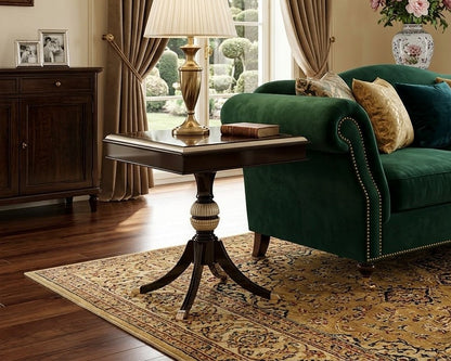 HAWLOW Pedestal Accent Side Table