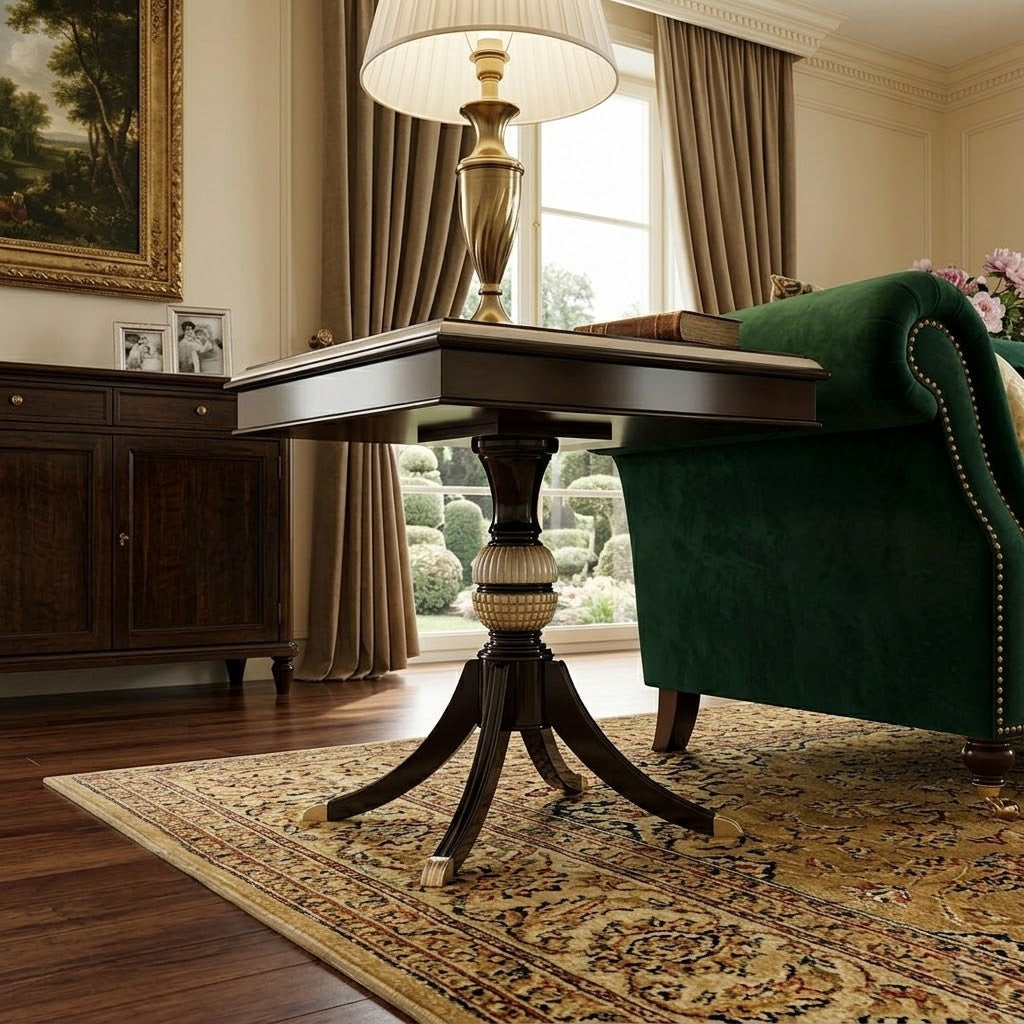 HAWLOW Pedestal Accent Side Table