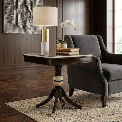 HAWLOW Pedestal Accent Side Table