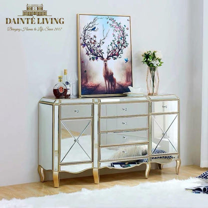 HEPBURN Mirrored Luxe Buffet Cabinet