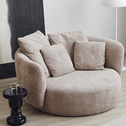 HUDEN Plush Boucle Accent Lounge Chair