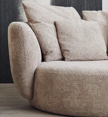 HUDEN Plush Boucle Accent Lounge Chair