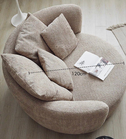 HUDEN Plush Boucle Accent Lounge Chair