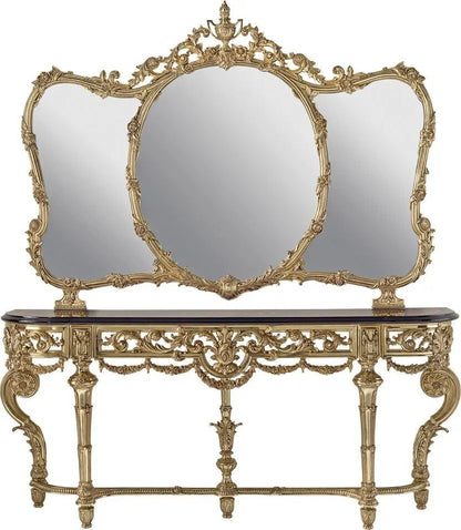 ISABEL Majestic Rococo Mirror & Console Table Set