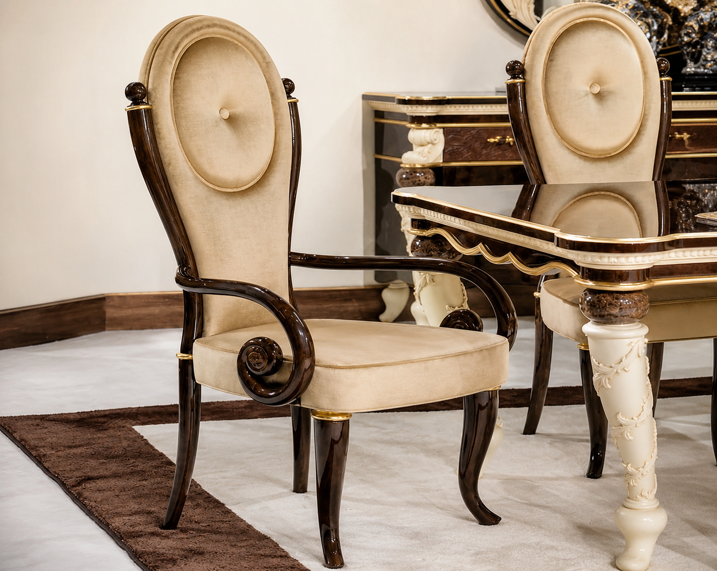 JORDAN Classic Italian Empire Dining Set