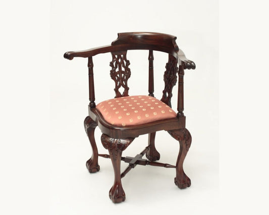 Victorian Chippendale Corner Accent Armchair , custom made furniture singapore dainte living