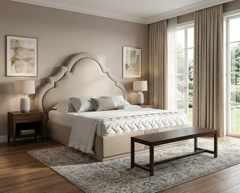 KALKI Modern Arch Bed Frame