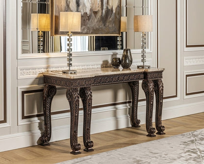 MARYAM French Classic Marble Console Table