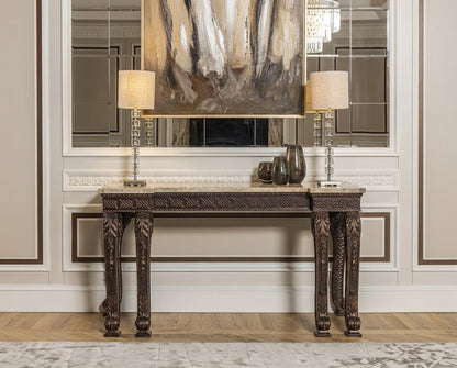 MARYAM French Classic Marble Console Table