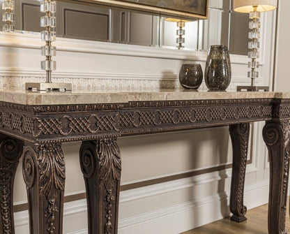 MARYAM French Classic Marble Console Table