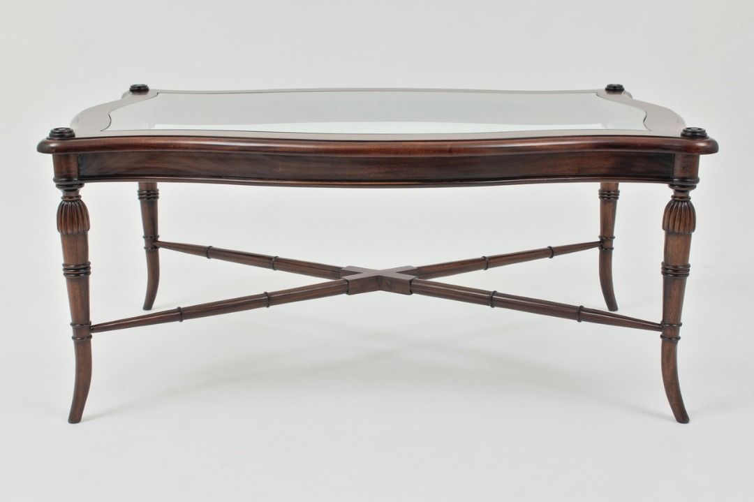 MAZIE Victorian Glass Coffee Table