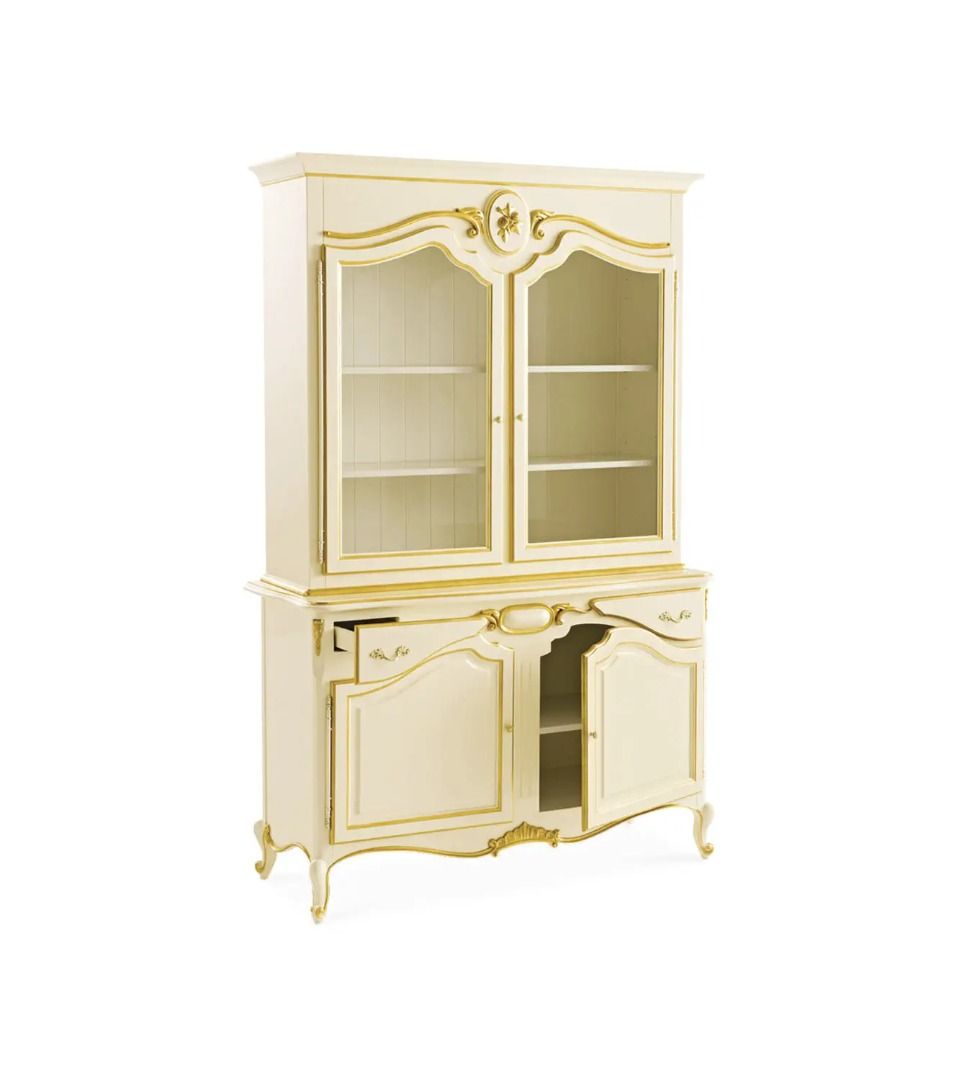 MELINA Victorian Hutch Display Cabinet