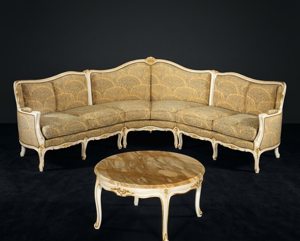 MILANA Victorian Provincial L-Shape Sofa