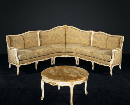 MILANA Victorian Provincial L-Shape Sofa