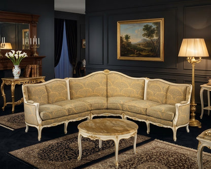 MILANA Victorian Provincial L-Shape Sofa