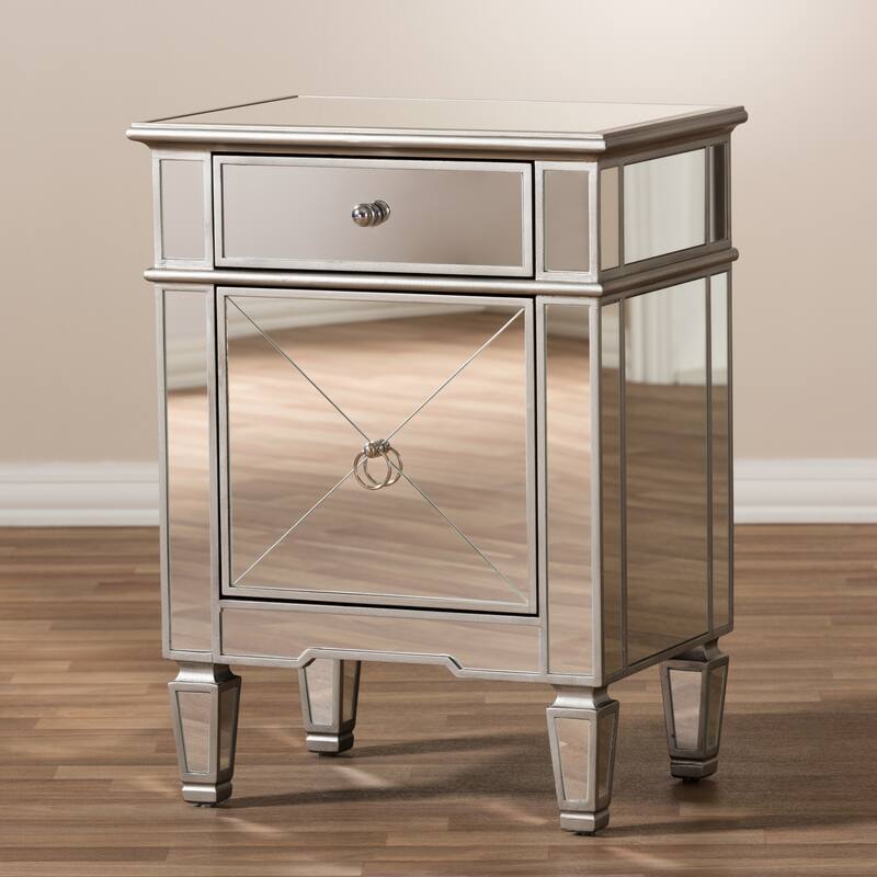Mirrored Luxe Nightstand