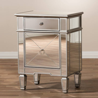 Mirrored Luxe Nightstand