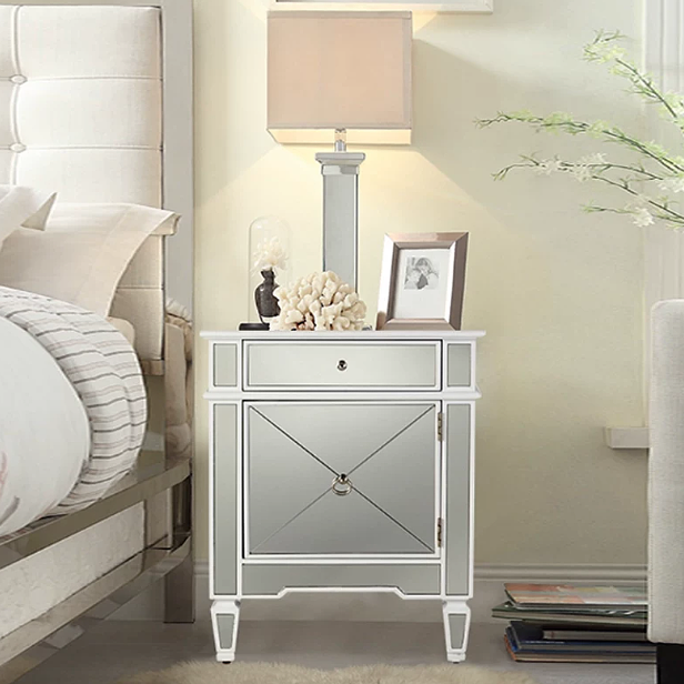 Mirrored Luxe Nightstand