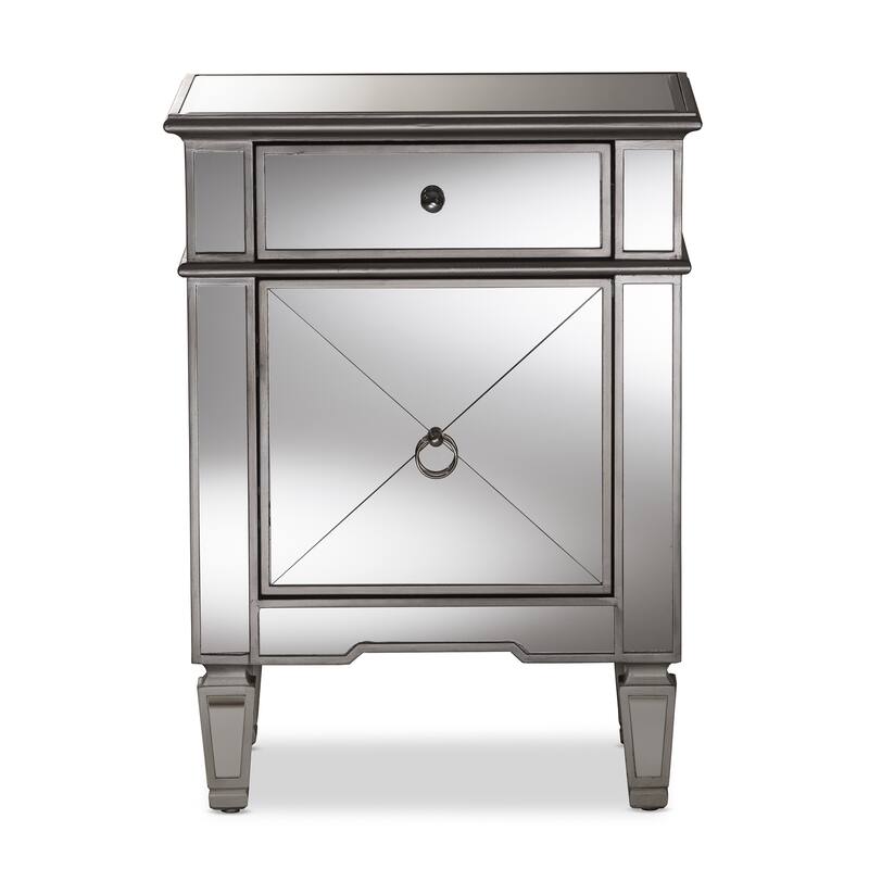 Mirrored Luxe Nightstand