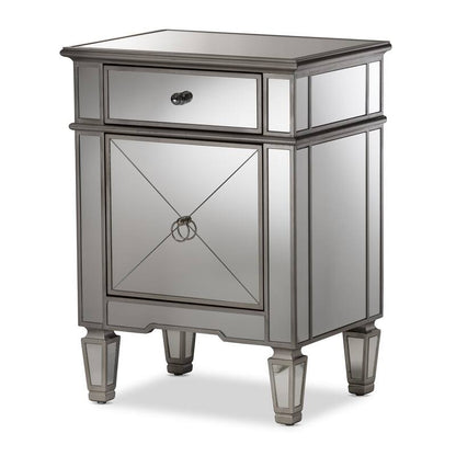 Mirrored Luxe Nightstand