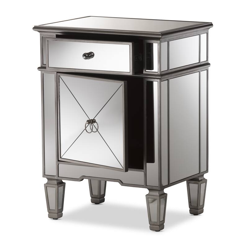 Mirrored Luxe Nightstand