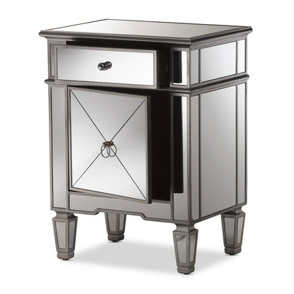 Mirrored Luxe Nightstand