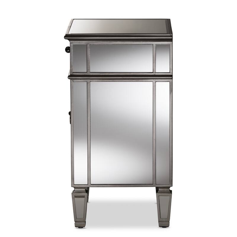 Mirrored Luxe Nightstand