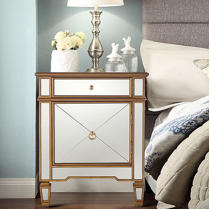 Mirrored Luxe Nightstand