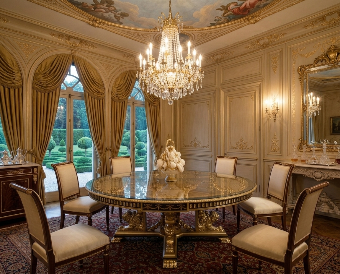 OLIVA French Empire Dining Table
