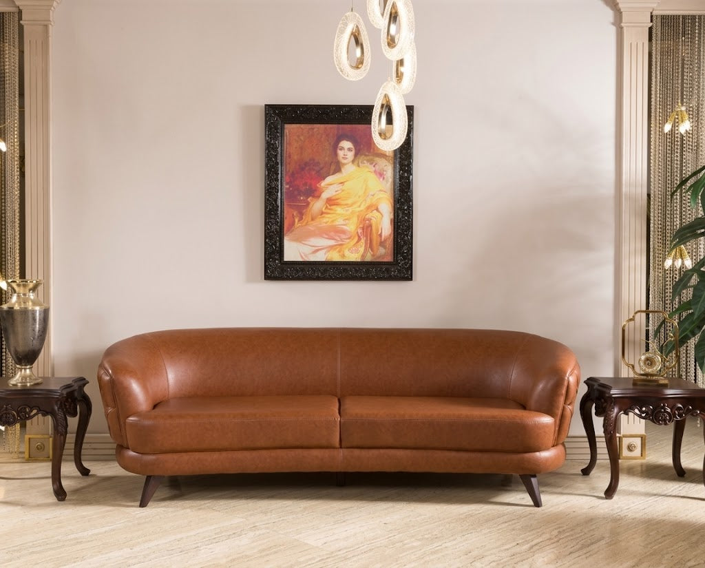 PAULINA Mid-Century Modern Chesterfield Sofa Set